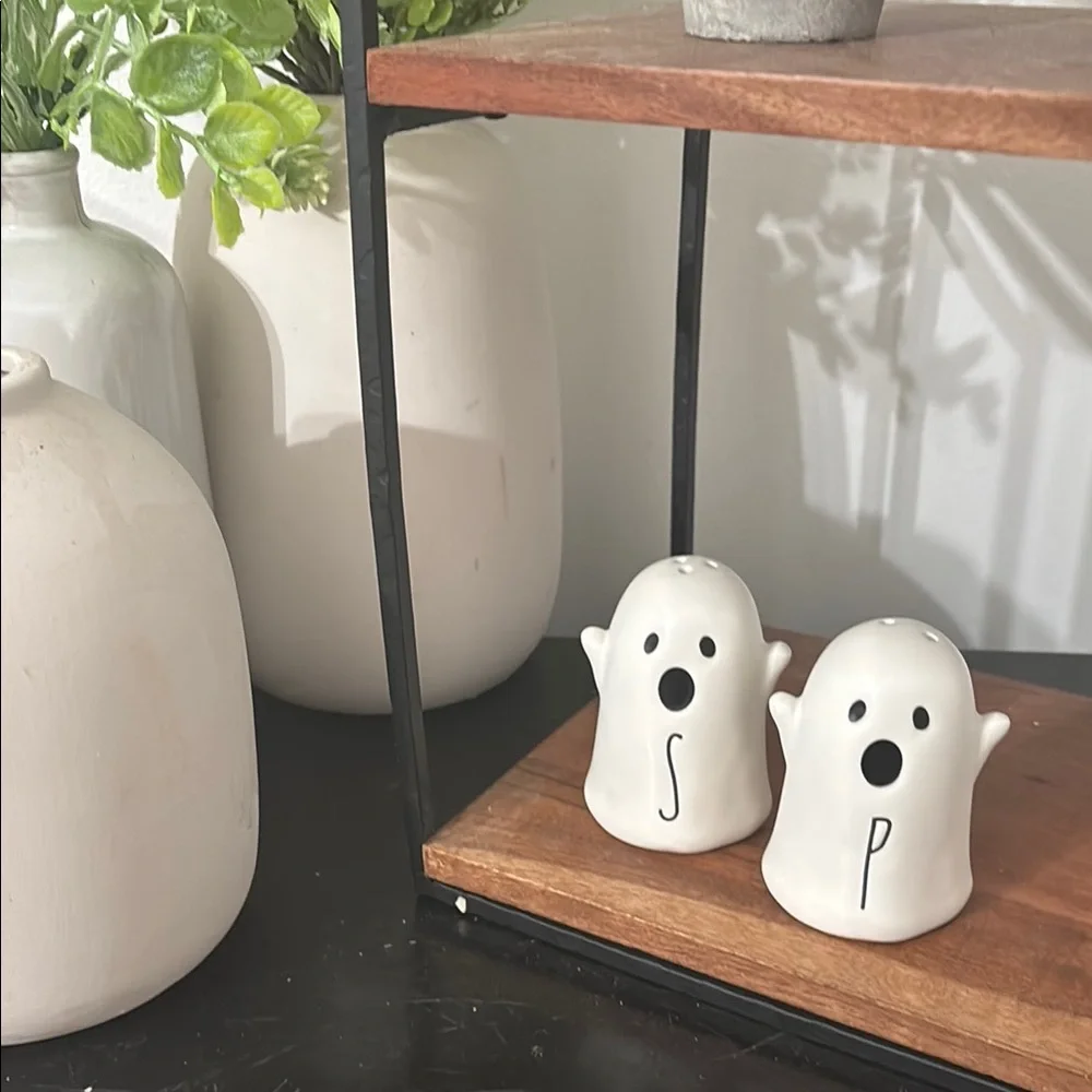 Rae Dunn Ghost Salt and Pepper Shakers